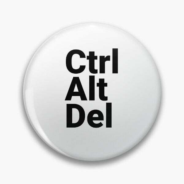 Item preview, Ctrl Alt Del Keyboard Shortcut Typography designed and sold by MotionBanana Art.