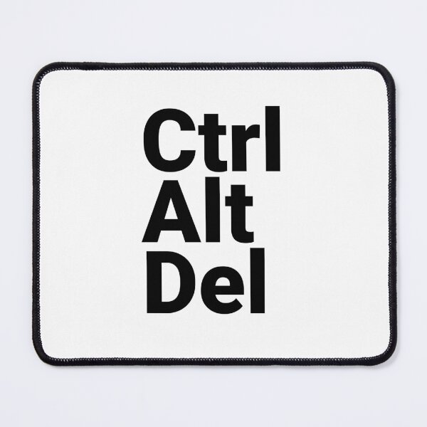 Item preview, Ctrl Alt Del Keyboard Shortcut Typography designed and sold by MotionBanana Art.