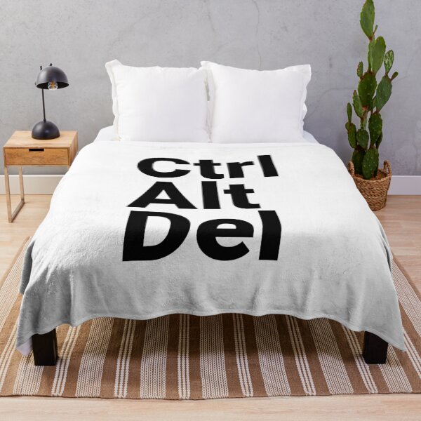Item preview, Ctrl Alt Del Keyboard Shortcut Typography designed and sold by MotionBanana Art.