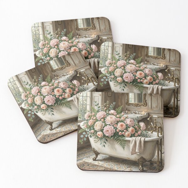 Item preview, Garden Tub of Peonies and Roses designed and sold by The She Shed.