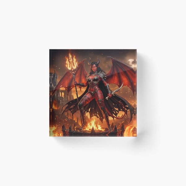 Item preview, Demon Queen Succubus Fiery Throne designed and sold by GalleryBrisArt.