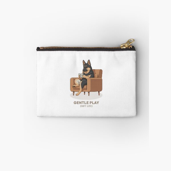 Item preview, German Shepherd Gamer Playing Video Games Vintage Aesthetic designed and sold by COZY VINTAGE animal.