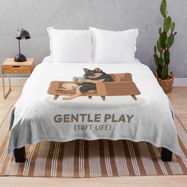 Item preview, German Shepherd Gamer Playing Video Games Vintage Aesthetic designed and sold by COZY VINTAGE animal.