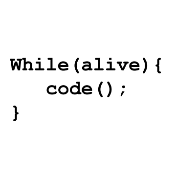 Artwork thumbnail, While Alive Code Loop Syntax by MotionBanana Art