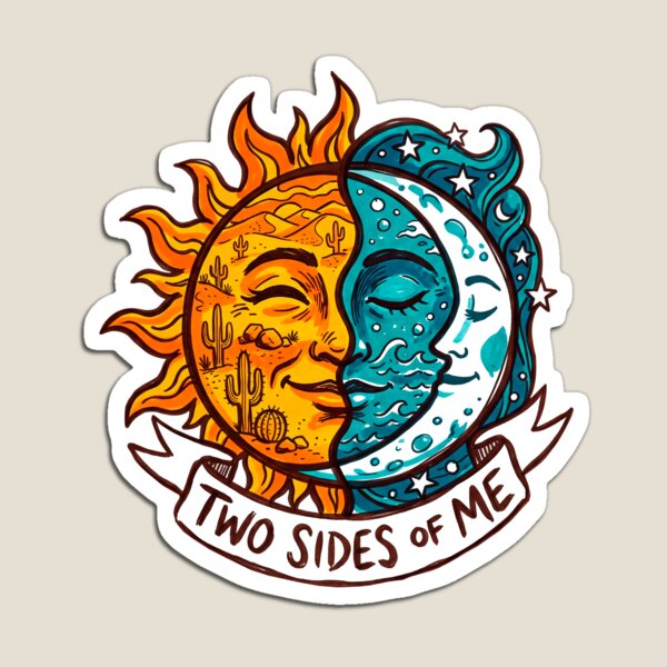 Item preview, Two Sides of Me: Sun and Moon designed and sold by AliveStyle.