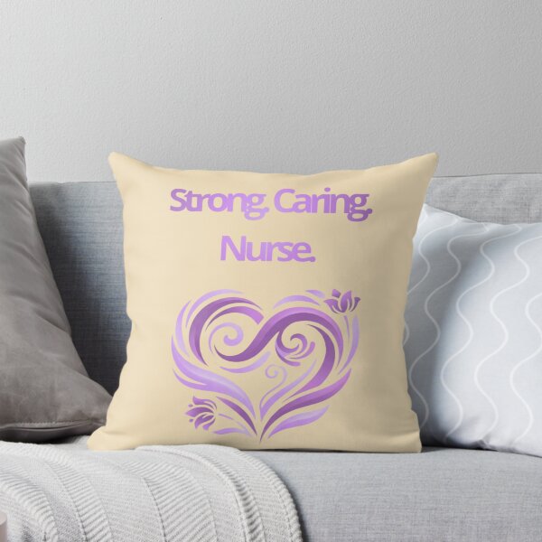 Item preview, Strong Caring Nurse Purple Heart Design designed and sold by med-lavender-ee.