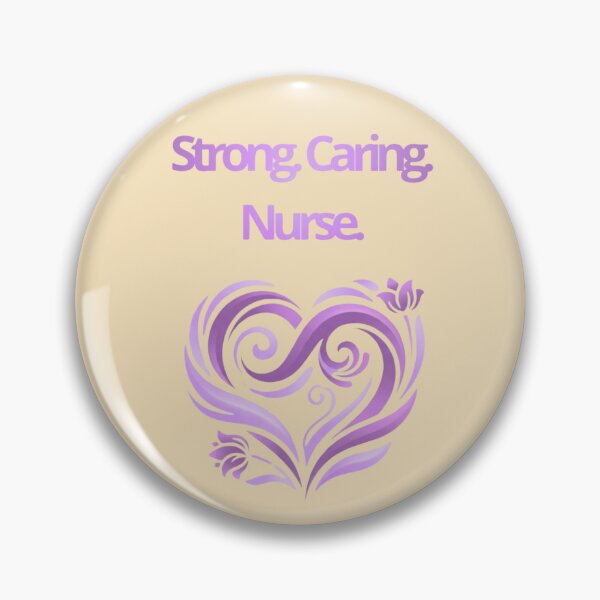 Item preview, Strong Caring Nurse Purple Heart Design designed and sold by med-lavender-ee.