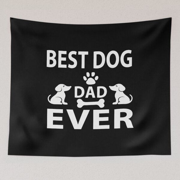 Item preview, Best Dog Dad Ever Dachshund Paw Print Bone designed and sold by SoyLamderma.