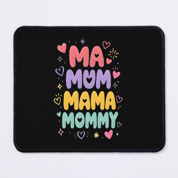 Item preview, Ma Mum Mama Mommy Retro Pastel Bubble Letters Mom Life designed and sold by FestivityFinds.