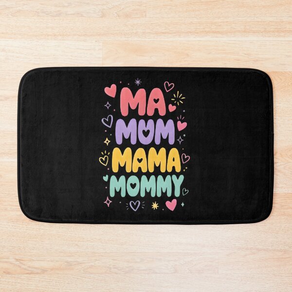 Item preview, Ma Mum Mama Mommy Retro Pastel Bubble Letters Mom Life designed and sold by FestivityFinds.