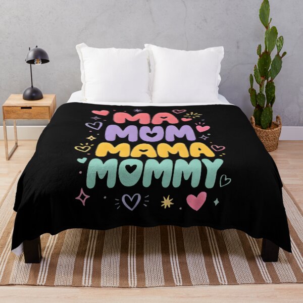 Item preview, Ma Mum Mama Mommy Retro Pastel Bubble Letters Mom Life designed and sold by FestivityFinds.