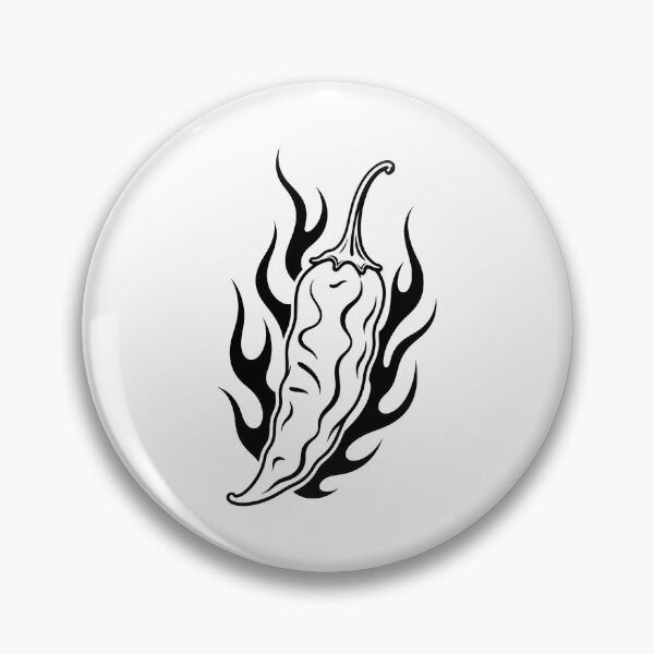 Item preview, Flame Chilli Tattoo Y2k designed and sold by curethecat.