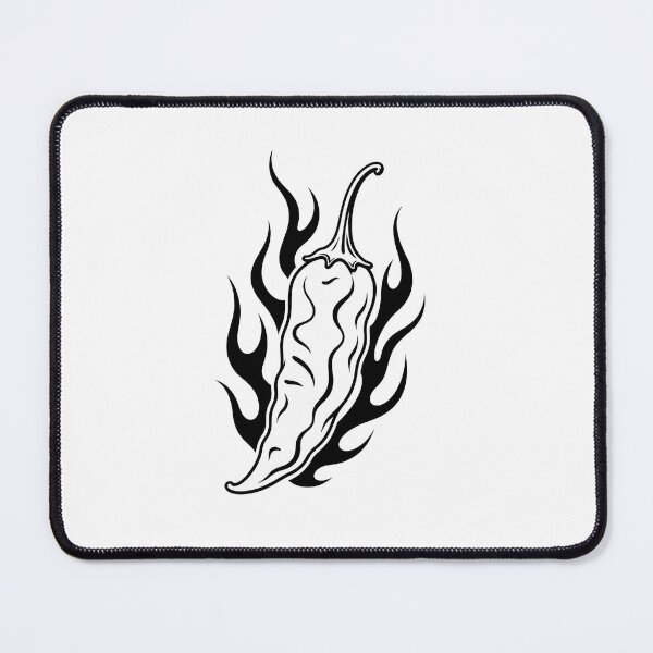 Item preview, Flame Chilli Tattoo Y2k designed and sold by curethecat.