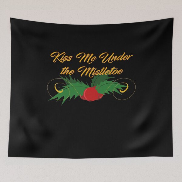 Item preview, Kiss Me Under the Mistletoe Holly Holiday Xmas Winter designed and sold by KNUXX Shop.