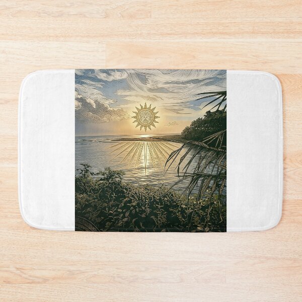 Item preview, Sacred Awakening — Tiki Sun over the Lagoon designed and sold by Hawaii26.