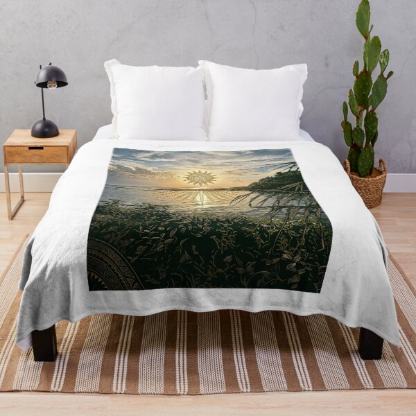Item preview, Sacred Awakening — Tiki Sun over the Lagoon designed and sold by Hawaii26.