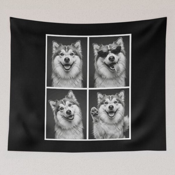 Item preview, Funny Finnish Lapphund Selfie Photo Photobooth Dog Lover designed and sold by dian-rody-crest.