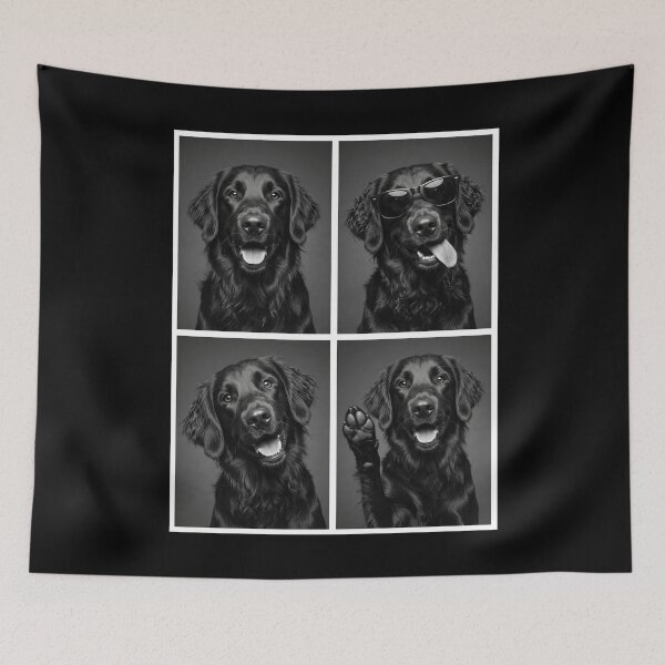 Item preview, Funny Flat Coated Retriever Selfie Photo Photobooth Dog Lover designed and sold by dian-rody-crest.