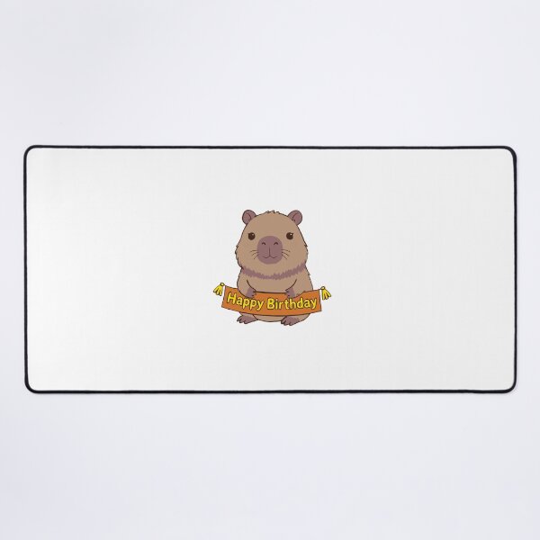 Item preview, Capybara Birthday designed and sold by BunnySoftArt.