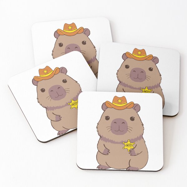 Item preview, Cowboy Capybara designed and sold by BunnySoftArt.