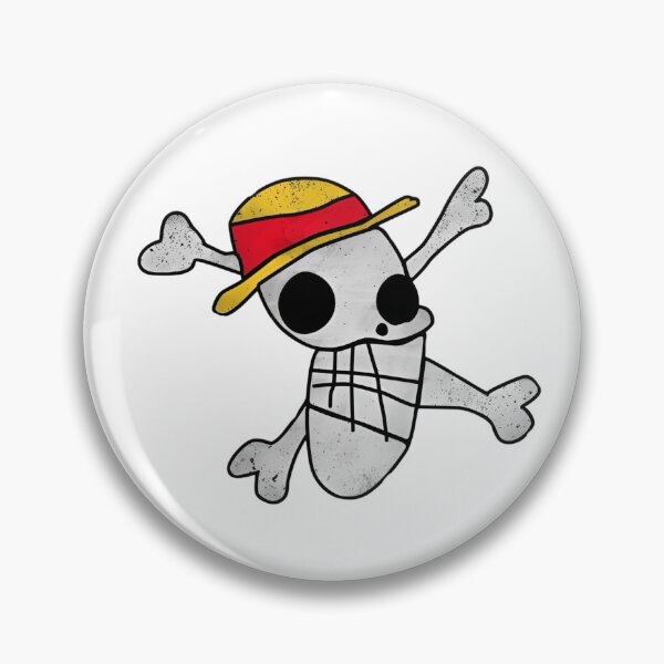 Item preview, One Piece Luffy Straw Hat Skull Drawing designed and sold by MillieRhodes.