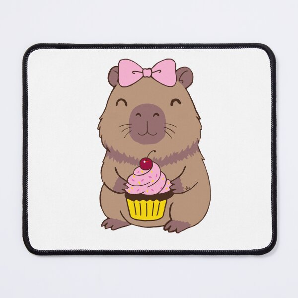 Item preview, Capybara cupcake designed and sold by BunnySoftArt.