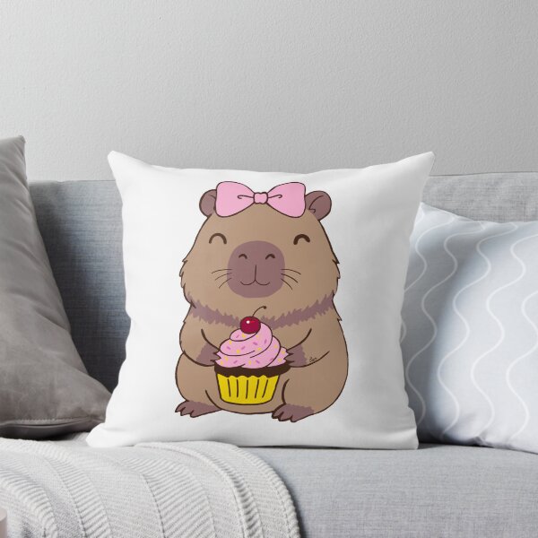 Item preview, Capybara cupcake designed and sold by BunnySoftArt.