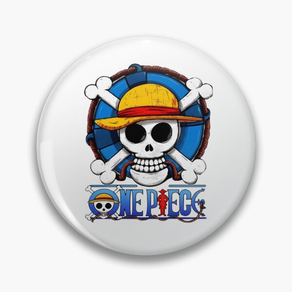 Item preview, One Piece Luffy Skull Lifebuoy Emblem designed and sold by MillieRhodes.