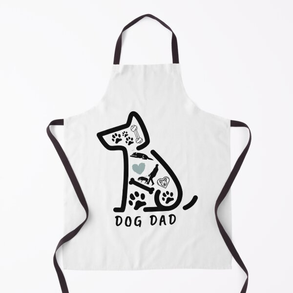 Item preview, Dog Dad Silhouette with Icons designed and sold by SoyLamderma.