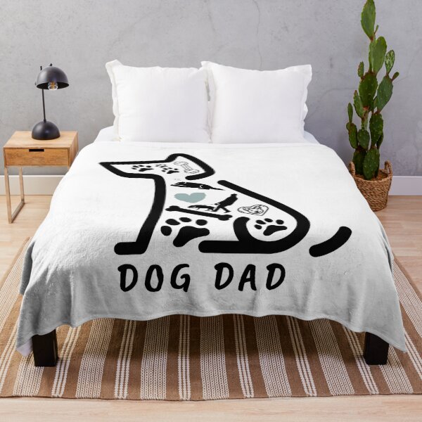 Item preview, Dog Dad Silhouette with Icons designed and sold by SoyLamderma.
