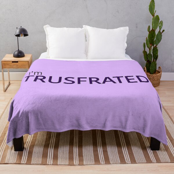 Item preview, I'm Trusfrated Jungkook BTS - Purple with Black Outline designed and sold by SemDesigns1.