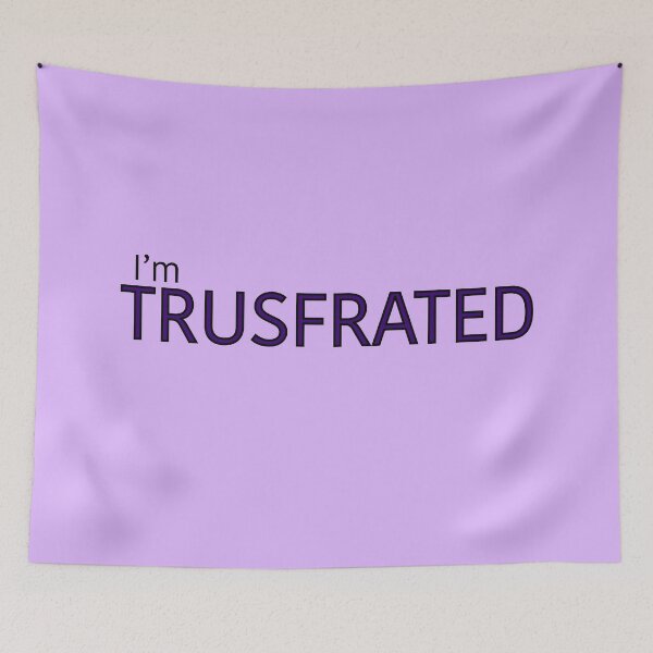Item preview, I'm Trusfrated Jungkook BTS - Purple with Black Outline designed and sold by SemDesigns1.
