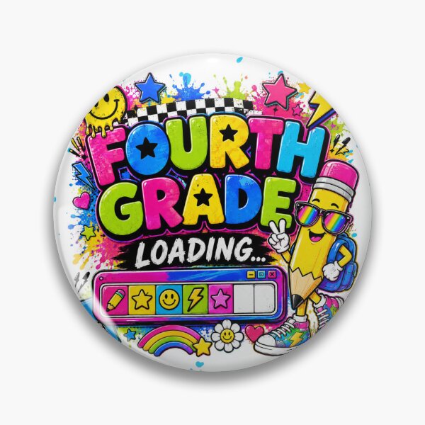 Item preview, Fourth Grade Loading – Retro Y2K 4th Grade Back to School designed and sold by LifeProApperal.
