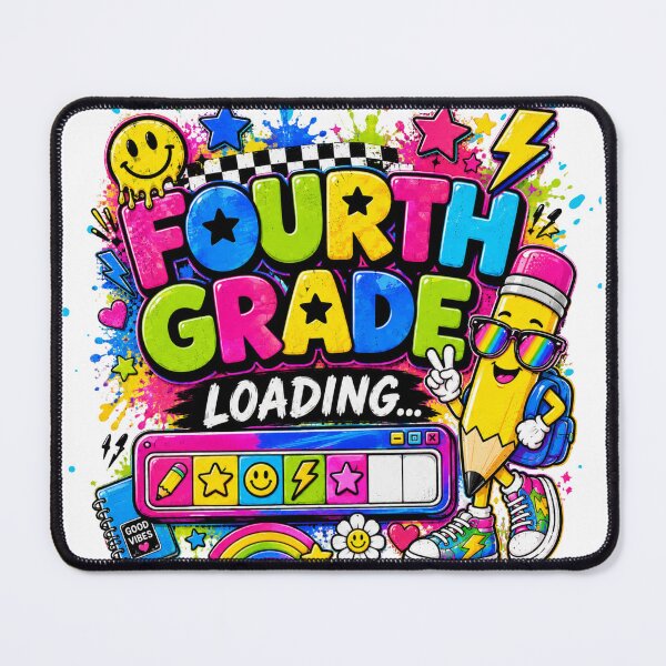 Item preview, Fourth Grade Loading – Retro Y2K 4th Grade Back to School designed and sold by LifeProApperal.