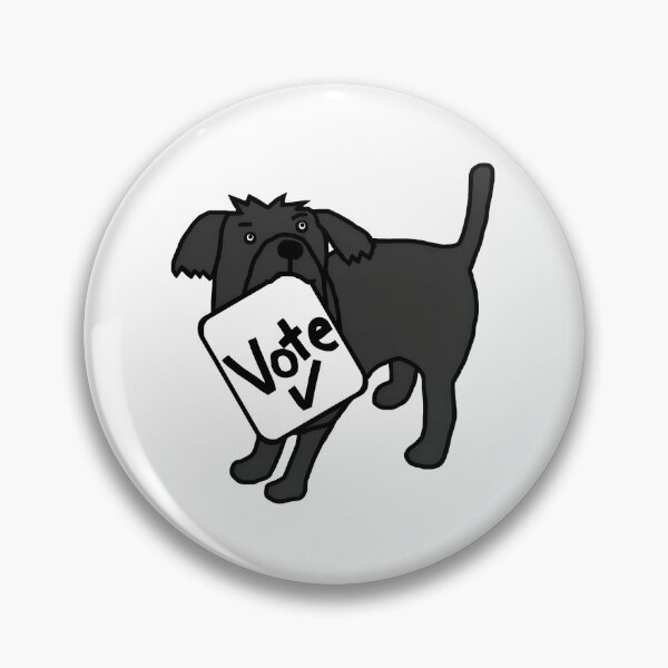 Item preview, Dog Holding Vote Sign Running designed and sold by SoyLamderma.