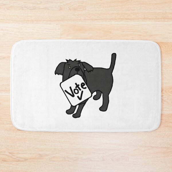 Item preview, Dog Holding Vote Sign Running designed and sold by SoyLamderma.