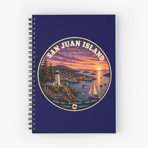Item preview, San Juan Island Washington Vintage Travel Badge Lime Kiln Lighthouse designed and sold by Swanny's Custom T-shirt and Gift Designs.