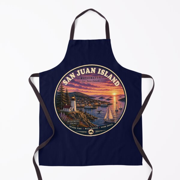 Item preview, San Juan Island Washington Vintage Travel Badge Lime Kiln Lighthouse designed and sold by Swanny's Custom T-shirt and Gift Designs.