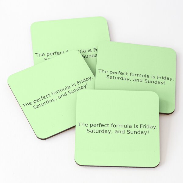Item preview, The perfect formula is Friday, Saturday, and Sunday! designed and sold by English Learning.