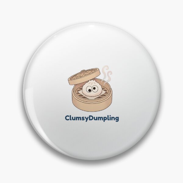 Item preview, Clumsy Dumpling Funny Googly Eyes Cute Dim Sum Bao Cartoon designed and sold by ClumsyStudio.
