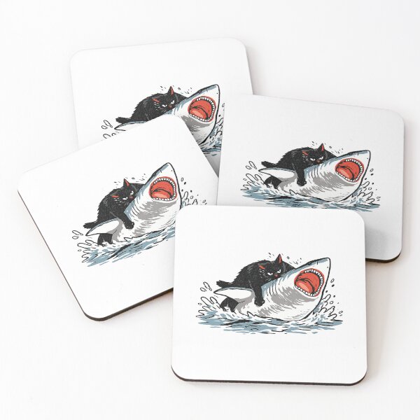 Item preview, Fat Cat Vs Shark designed and sold by hargisnamocho.