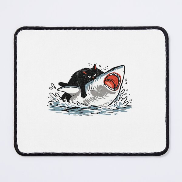 Item preview, Fat Cat Vs Shark designed and sold by hargisnamocho.