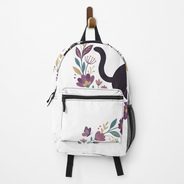 Item preview, Tuxedo Cat Floral Botanical designed and sold by SERENITYMERCH.