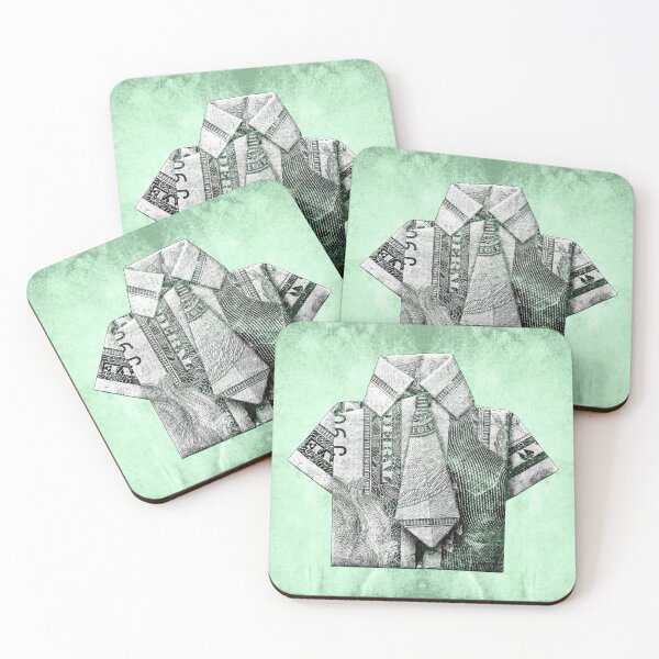 Item preview, Origami Shirt Folded From Green Dollar Bill designed and sold by Ghoul Enterprises.