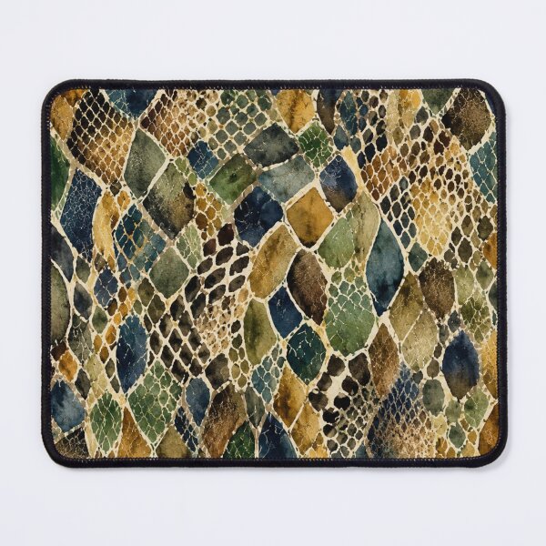 Item preview, Abstract Watercolor Reptile Scale Pattern designed and sold by zenjiinspired.