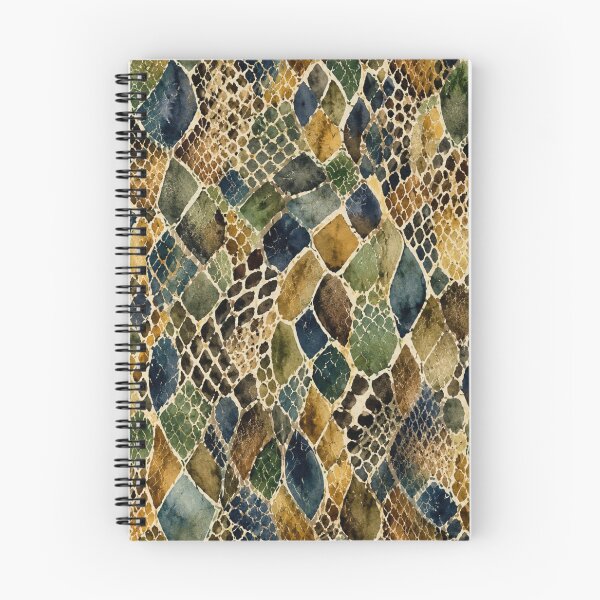 Item preview, Abstract Watercolor Reptile Scale Pattern designed and sold by zenjiinspired.