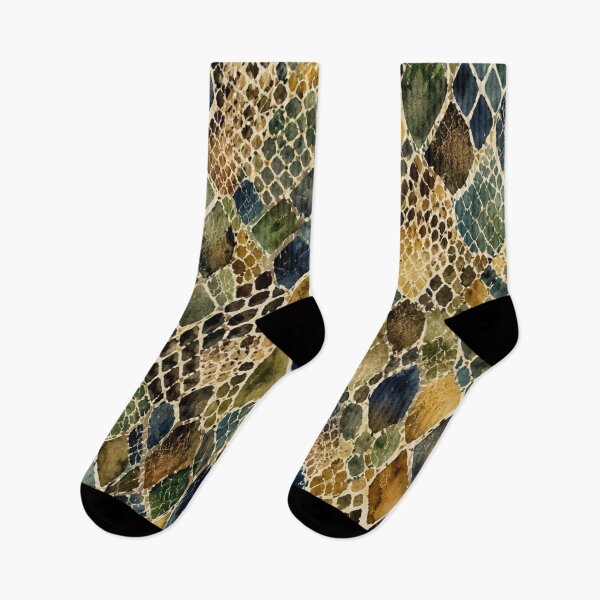 Item preview, Abstract Watercolor Reptile Scale Pattern designed and sold by zenjiinspired.