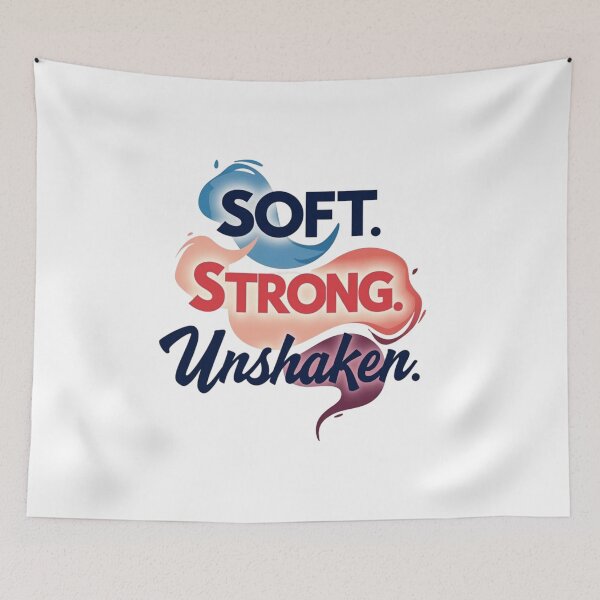 Item preview, Soft Strong Unshaken. Empowering Confidence Quote designed and sold by Aarvya Fashion Club ( A.F.C ).