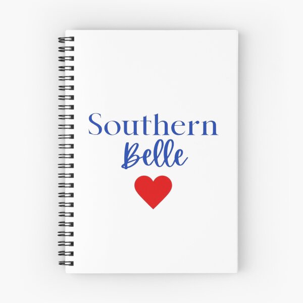 Item preview, Southern Belle Cute Blue Script Red Heart Graphic designed and sold by RahniNM.