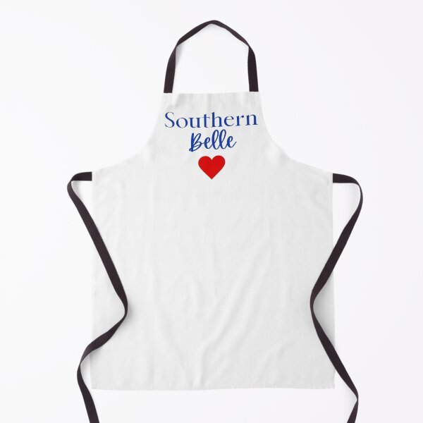 Item preview, Southern Belle Cute Blue Script Red Heart Graphic designed and sold by RahniNM.
